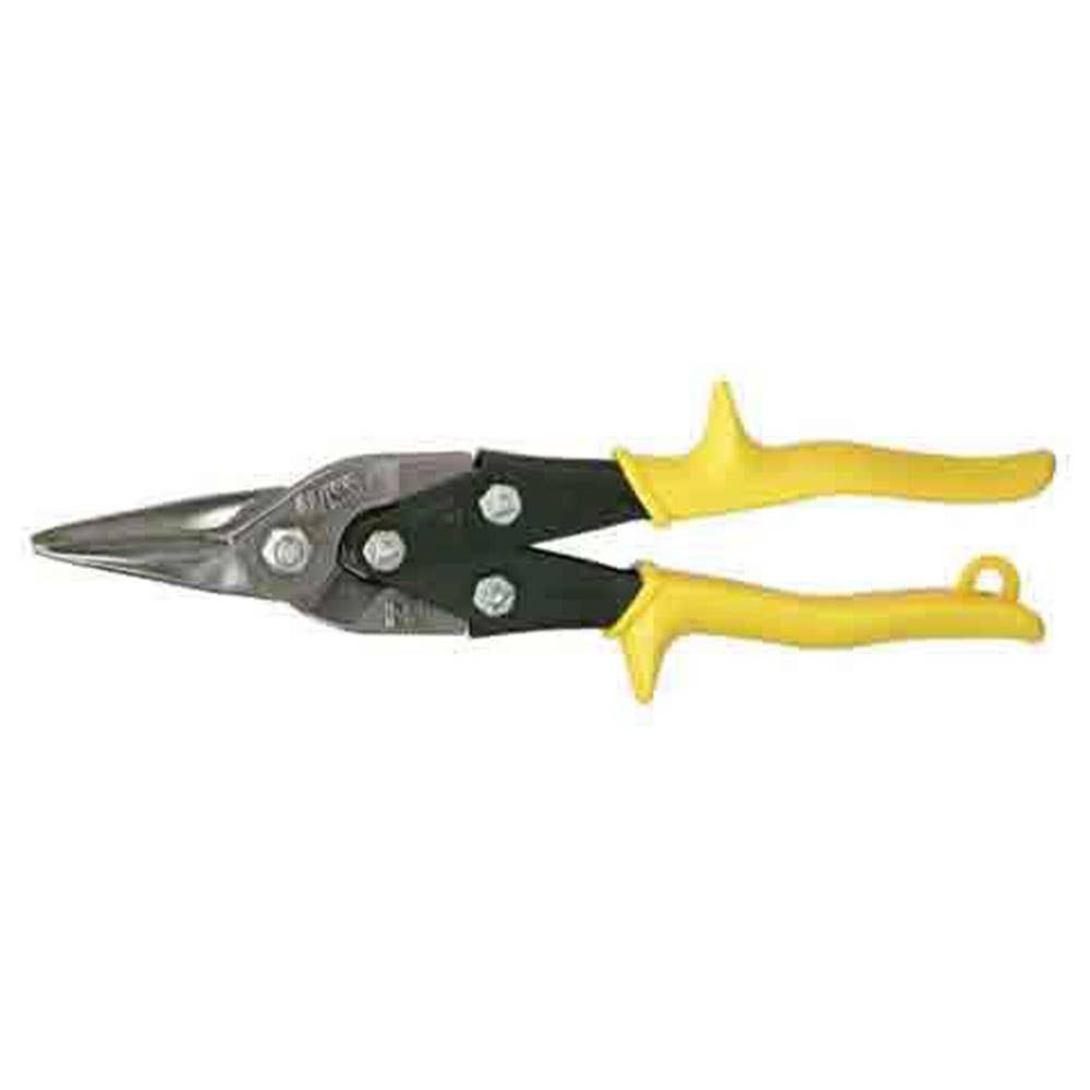 Snips Tin Aviation Straight Cut + Slight Curve Yellow Grip 248mm 2121003 M3RAU