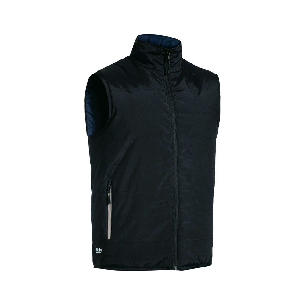 Vest Puffer Medium Black Reversible Nylon Oxford 136gsm Bisley_36002563_BV0328_BBLKM