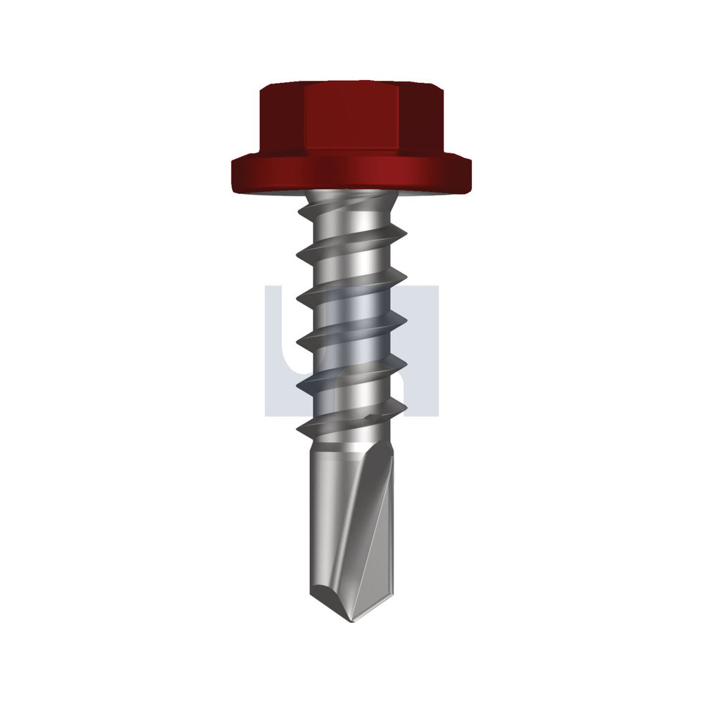 Metal Sds Flg Hex Hd Manor Red (Scoria) -Cl4 As3566 #14-10 25 - Pk 1000_40095208_TMRM4FH1410025