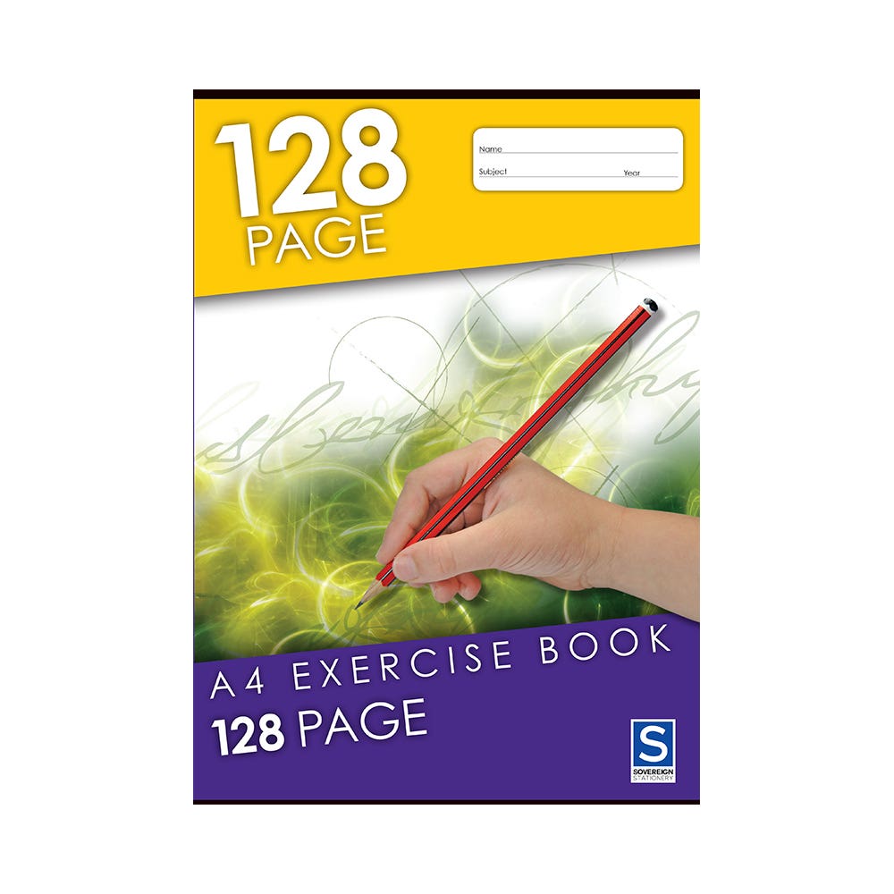 Exercise Book Sovereign A4 8mm Ruled 128PG 1000927 00417
