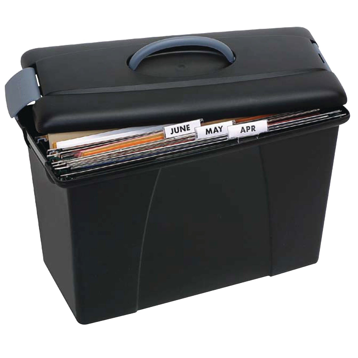 Crystalfile Suspension File Carry Case Capacity Black 18L_1009103_08602