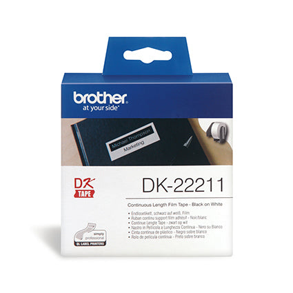 Labels Brother DK-22211 Desktop Label Printer White Cont Roll 29mmx15.24M_1009884_DK-22211