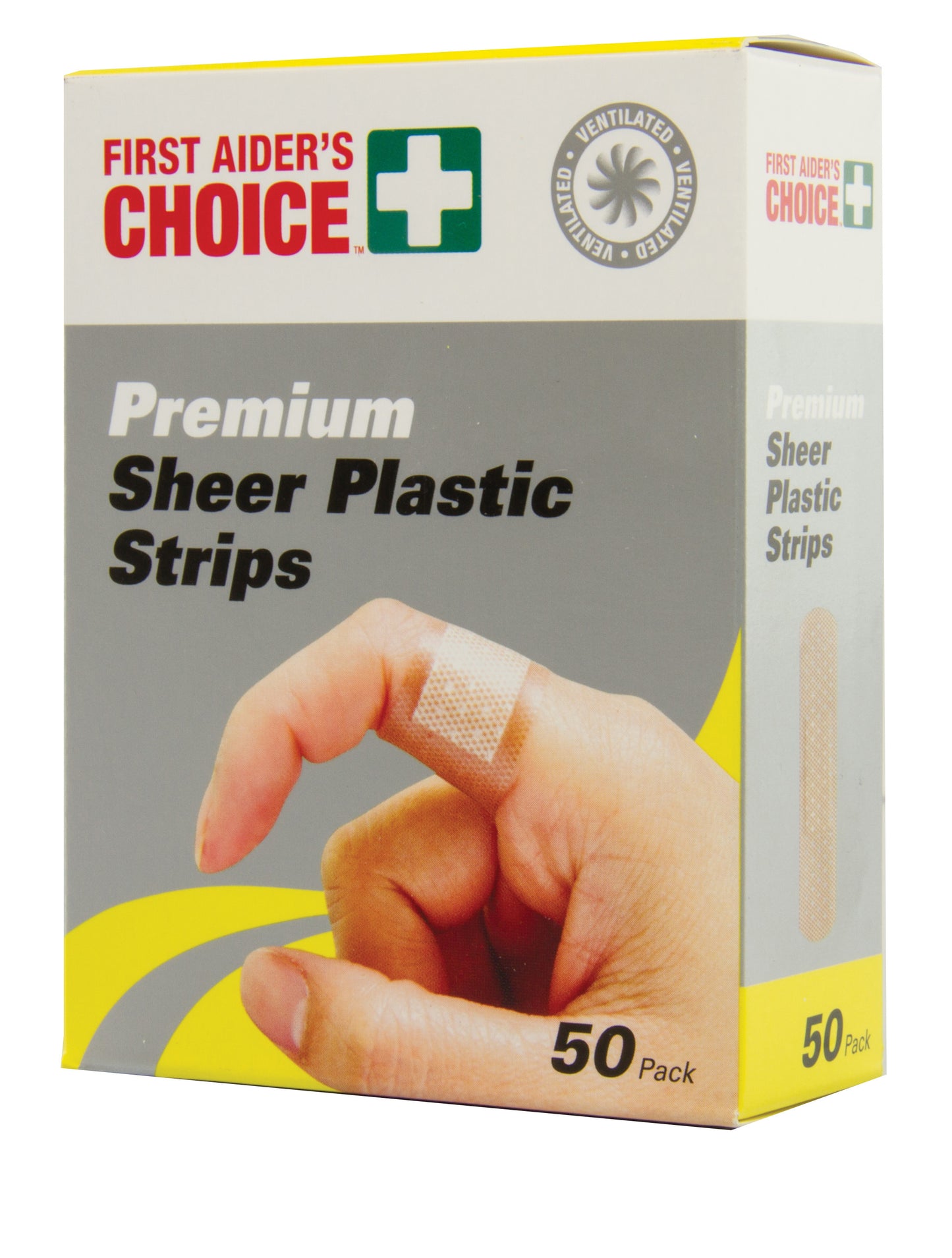 First Aider'S Choice Hypoallergenic Sheer Plastic Strips 19X72 Brown Pk 50_1017836_850950