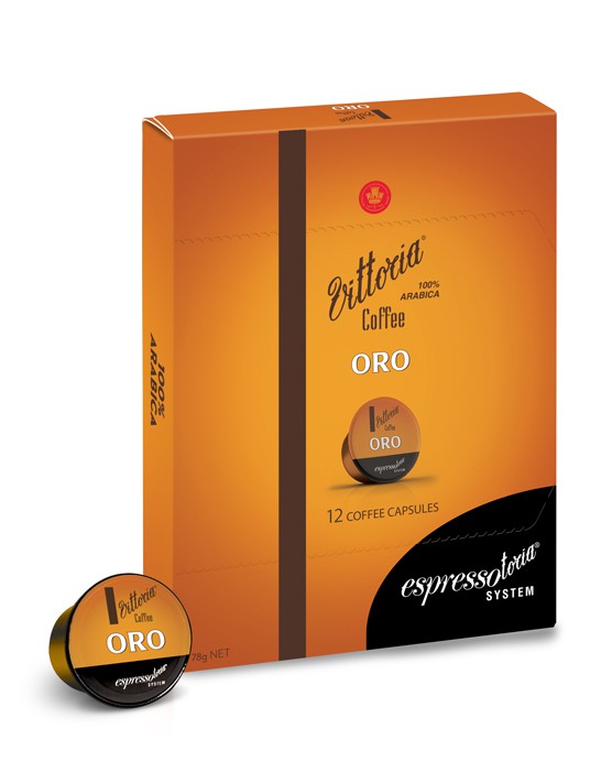 Vittoria Coffee Capsules Oro For Espressotoria System Pack 12_1036209_3425