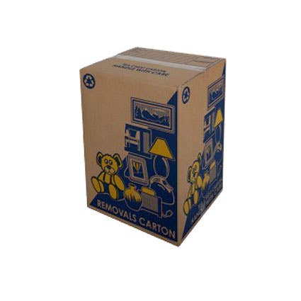 Visy Tea Chest Moving Box 431 x 406 x 596mm Brown 1037907 TCPLAIN