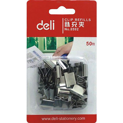 Deli Clip Refills 8592 16x10mm Pack 50_1039309_8592