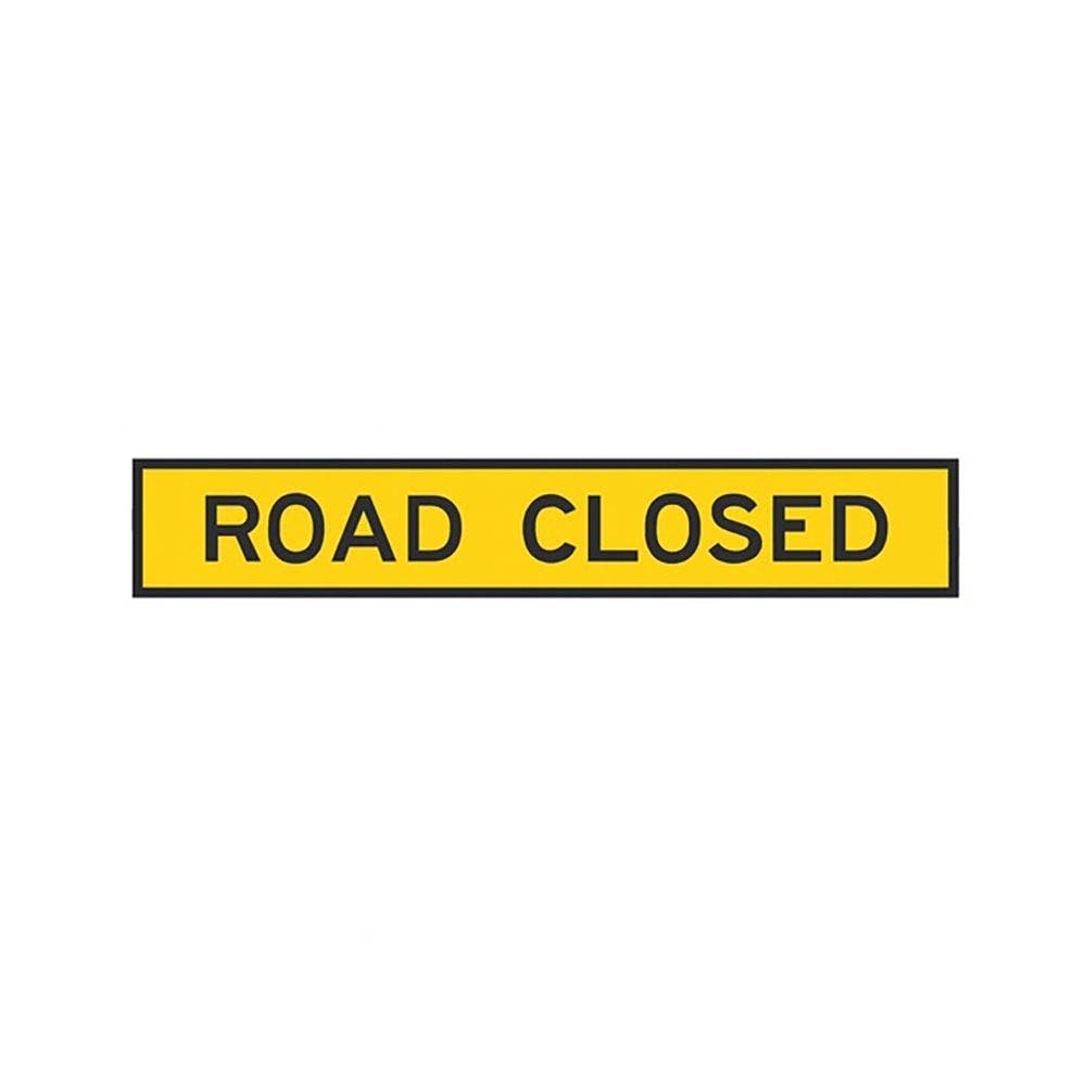 Sign ROAD CLOSED 1800 x 300mm Reflective CL1_104136_T2-4