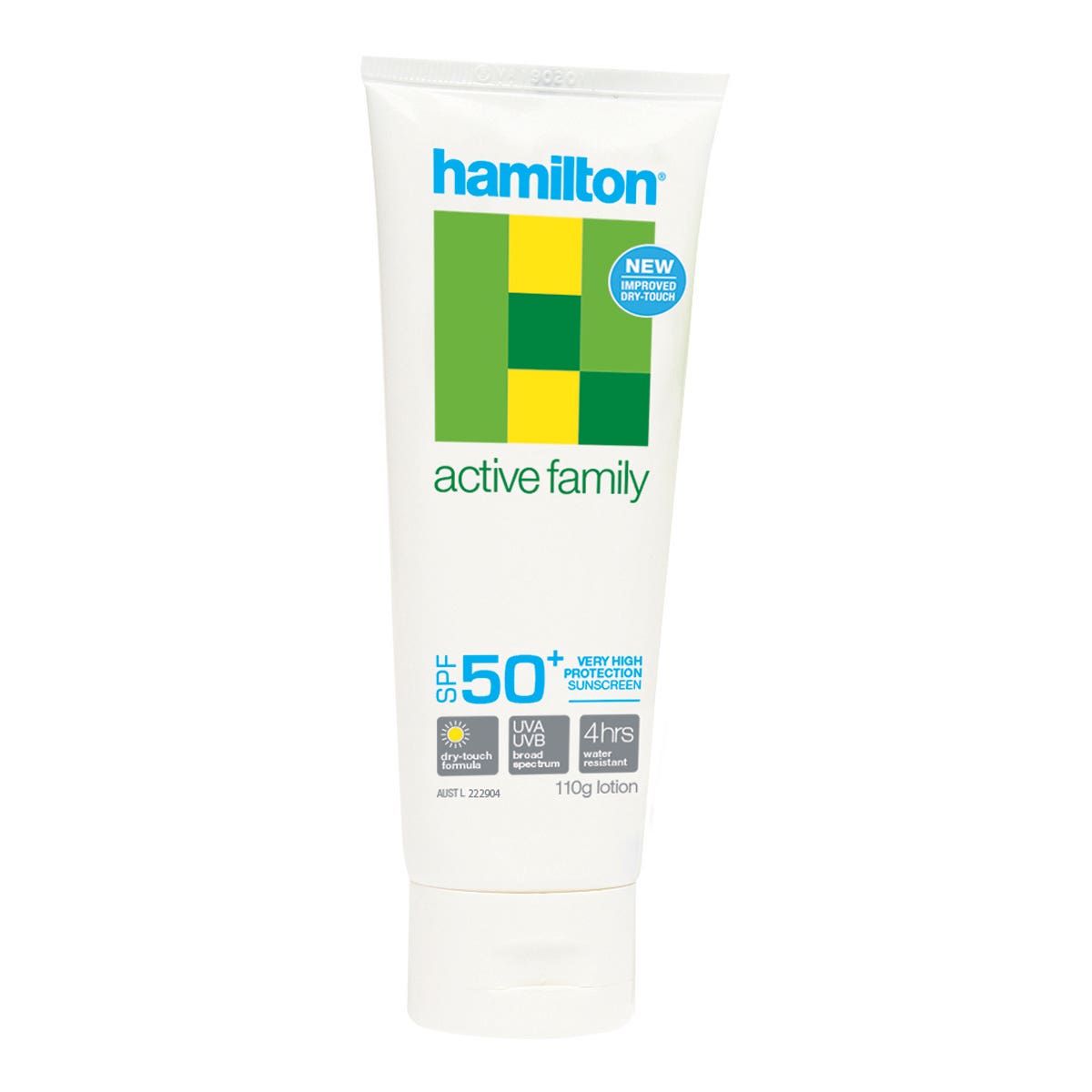 Hamilton Sunscreen Active Family Lotion SPF50+ 110gm Tube 1041441 7223KP