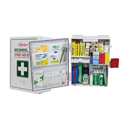 Workplace First Aid Kit Wall Mount Plastic Case 1042924 873849