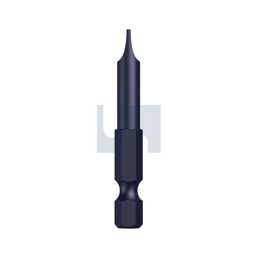 Power Slotted S2 Alloy Steel Standard Drive Bit 1/4'' Sl5 100 - Pk 25_40098639_TXDDPSLS50100