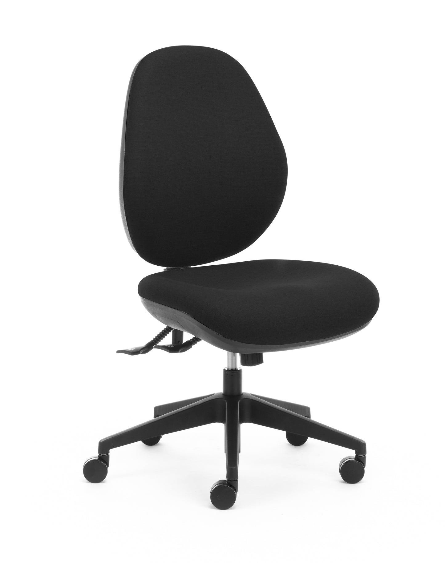 Atlas 160 Heavy Duty High Back Task Chair 3 Lever House Black No Arms 160kg_1044400_AT160M3
