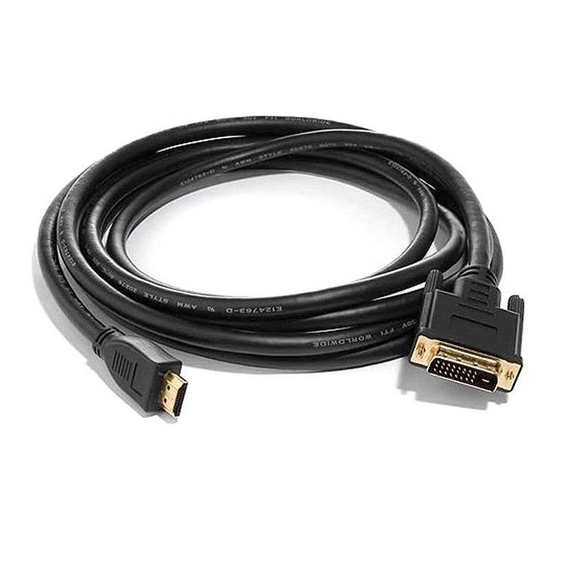 8Ware Hdmi Male To Dvi D Male Cable Black 1044425 CB8W-RC-HDMIDVI-2H