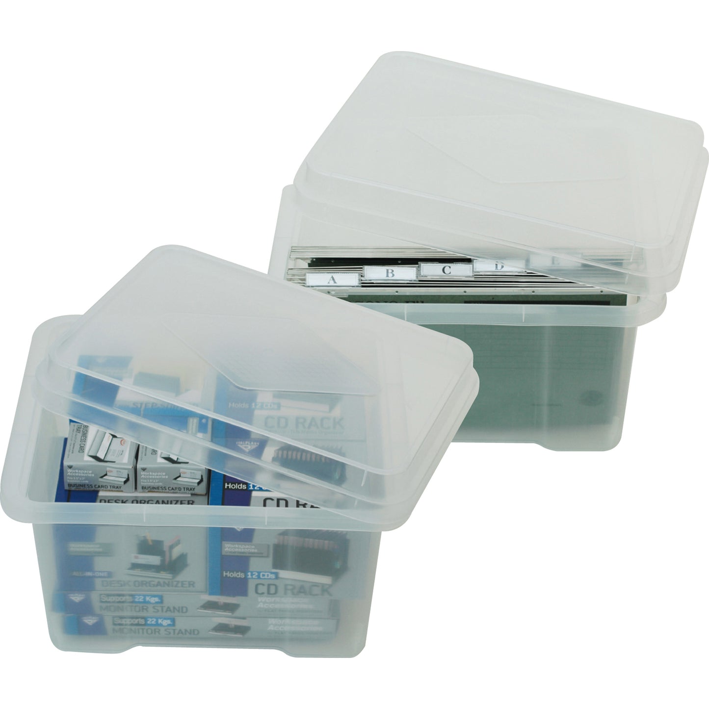 Italplast Storage Box Clear Base And Lid 360Wx450Lx285Hmm 32L_1045018_24680