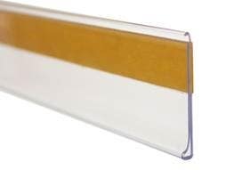 Clear Adhesive Data Strip For Shelves 26mmx900mm Clear Front/Back 1046644 S-FA26900CR