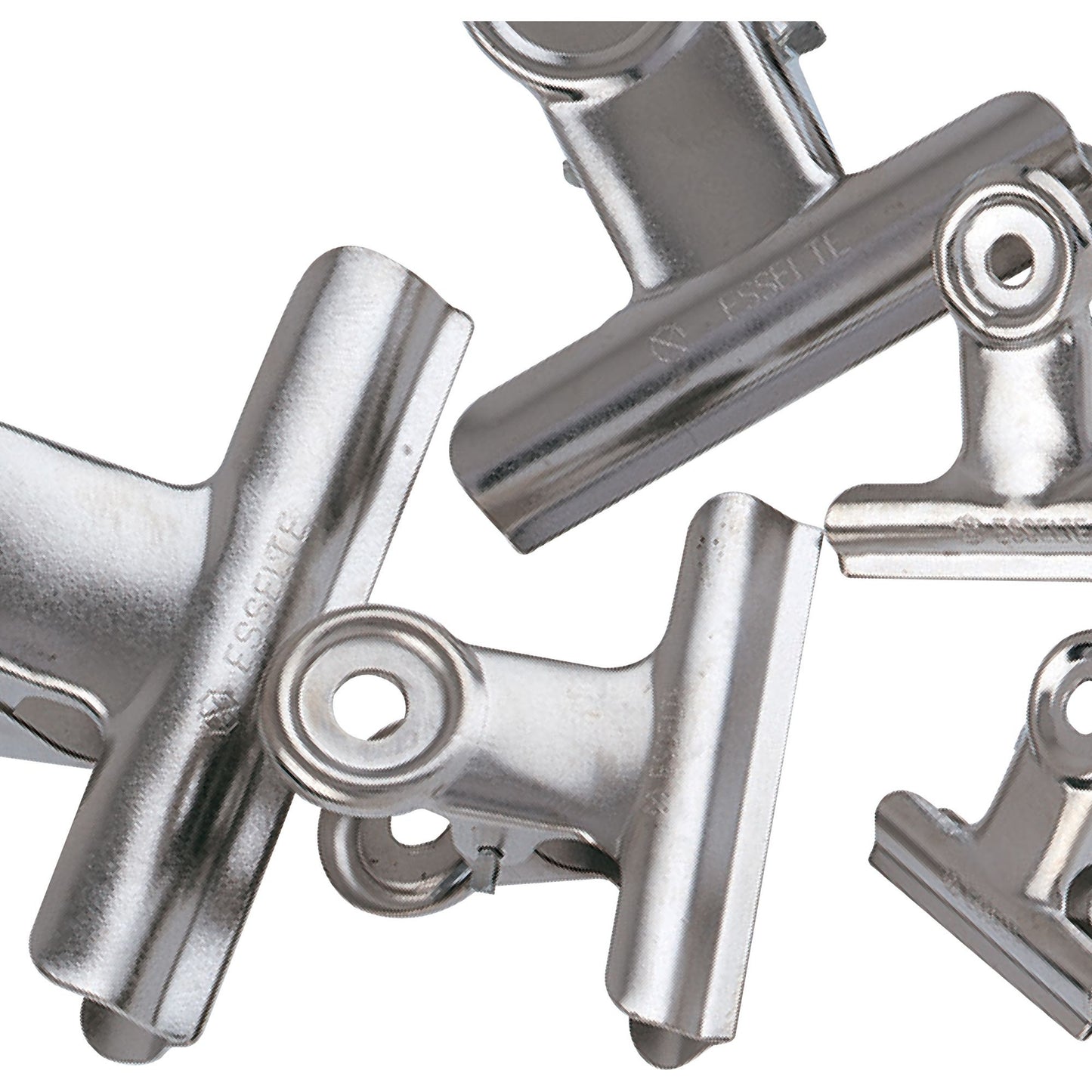 Esselte Clips Letter/ Bulldog 63Mm Chrome 1046807 55411
