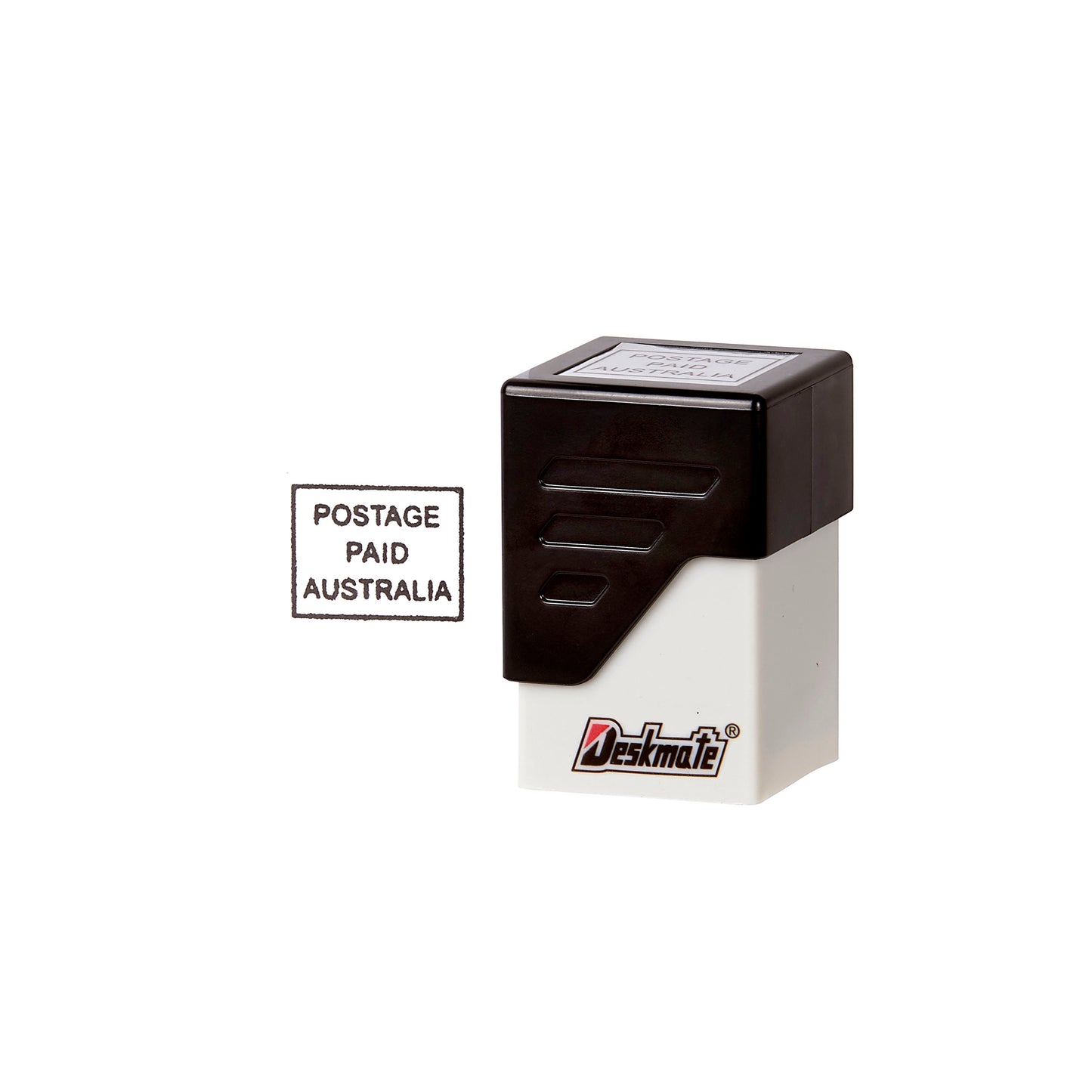 Deskmate Pre-Inked Stamp Postage Paid Australia 19X25Mm Black_1048241_49587
