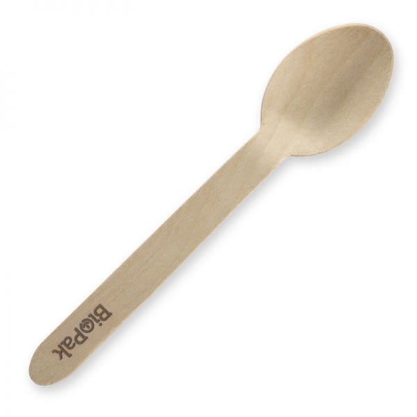 Biopak Wood Spoon 16cm Bx1000 1049028 HY-16S