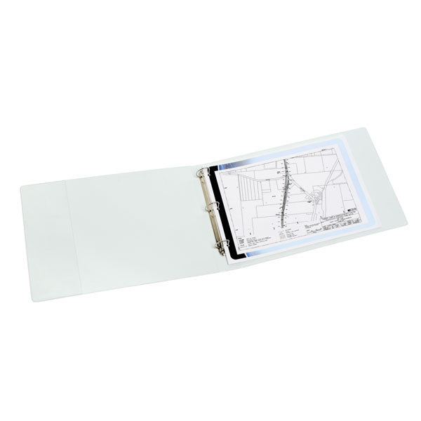 Marbig Binder Insert Clearview Ring A3 3D 32mm Landscape White_105068110_5520008
