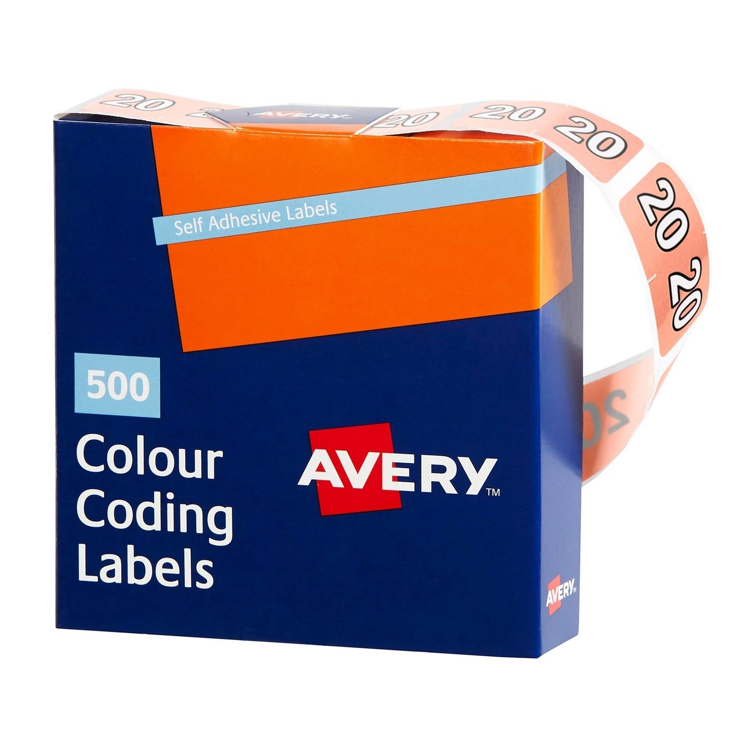Avery Sidetab Label Year 20 Pink Roll Of 500_1052561_43270