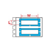 Brady BMP71 Durasleeve Wire Marking Inserts L4Xw15mm White B390 Syn Paper 1053234 880874