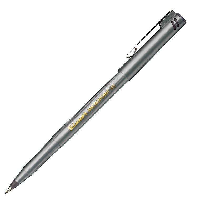 Luxor Marker Micropoint Fineliner 0.5mm Bx 12 Black 1054845 7161