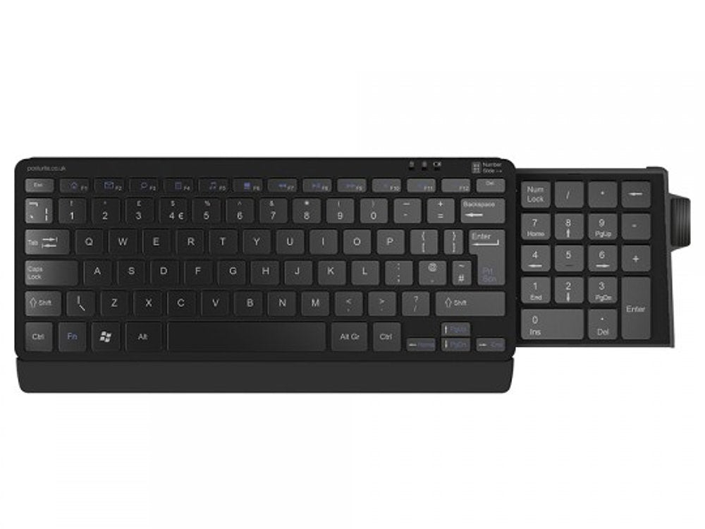 Posturite Keyboard And Number Pad Compact Number Slide Blue Tooth_1055916_