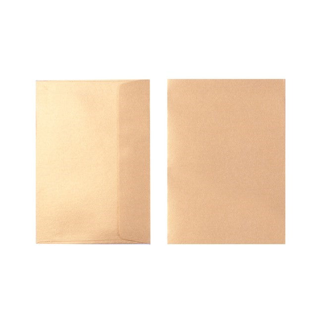 Quill Envelope Metallique 120gsm C6 Pack 10 Autumn Gold_1080059_06269