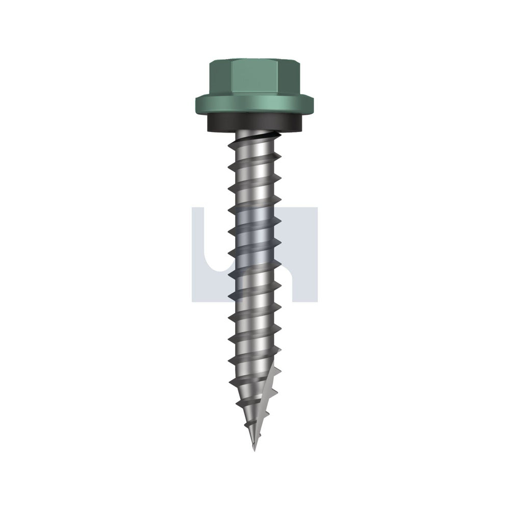 17 Hex Hd + Washer Wilderness (Rivergum) -Cl4 As3566 #14-10 40 - Pk 1000_40096166_TWIW4SH1410040