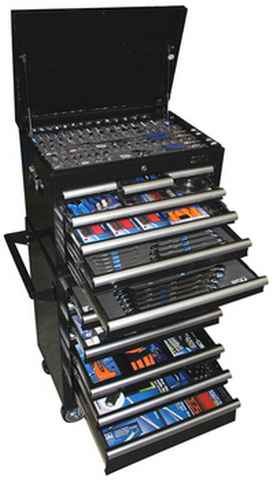 Kit Tool 609 Pc Metric / Imperial Roller Cabinet 7 Drawer + Chest 8 Drawer 435469 SP50165