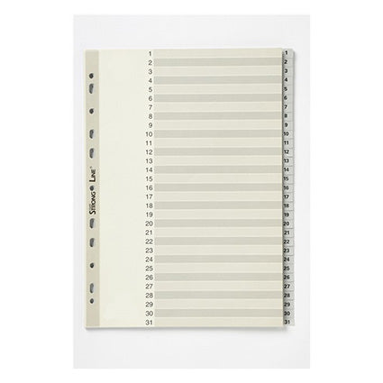 Marbig Dividers PP A4 1-31 Tab Grey_39453016_35040