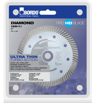 Blade Saw Circular Ultra Thin Turbo Diamond 125 X 22.2mm 40052499 7461-125
