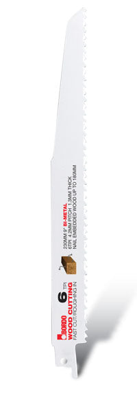 Blade Saw Reciprocating Wood 230mm 6TPI 40052239 7200-0906
