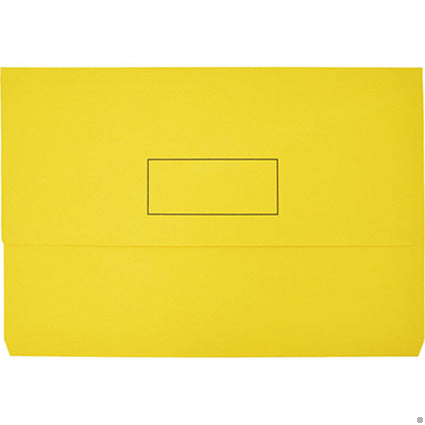Marbig Document Wallet Slimpick Foolscap Yellow_39378029_4004005