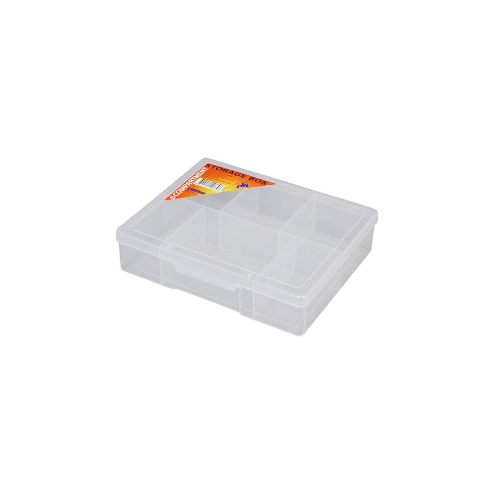 Case Organiser Plastic 6 Compartment Medium Fischer Pk 12_126979_F1H-038