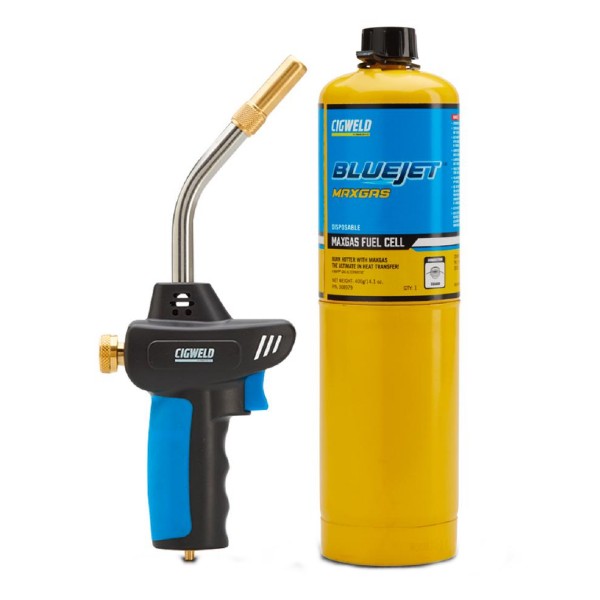 JET408 Cyclone Flame - Heavy Duty Torch And MaxGas Combo 508929 308401