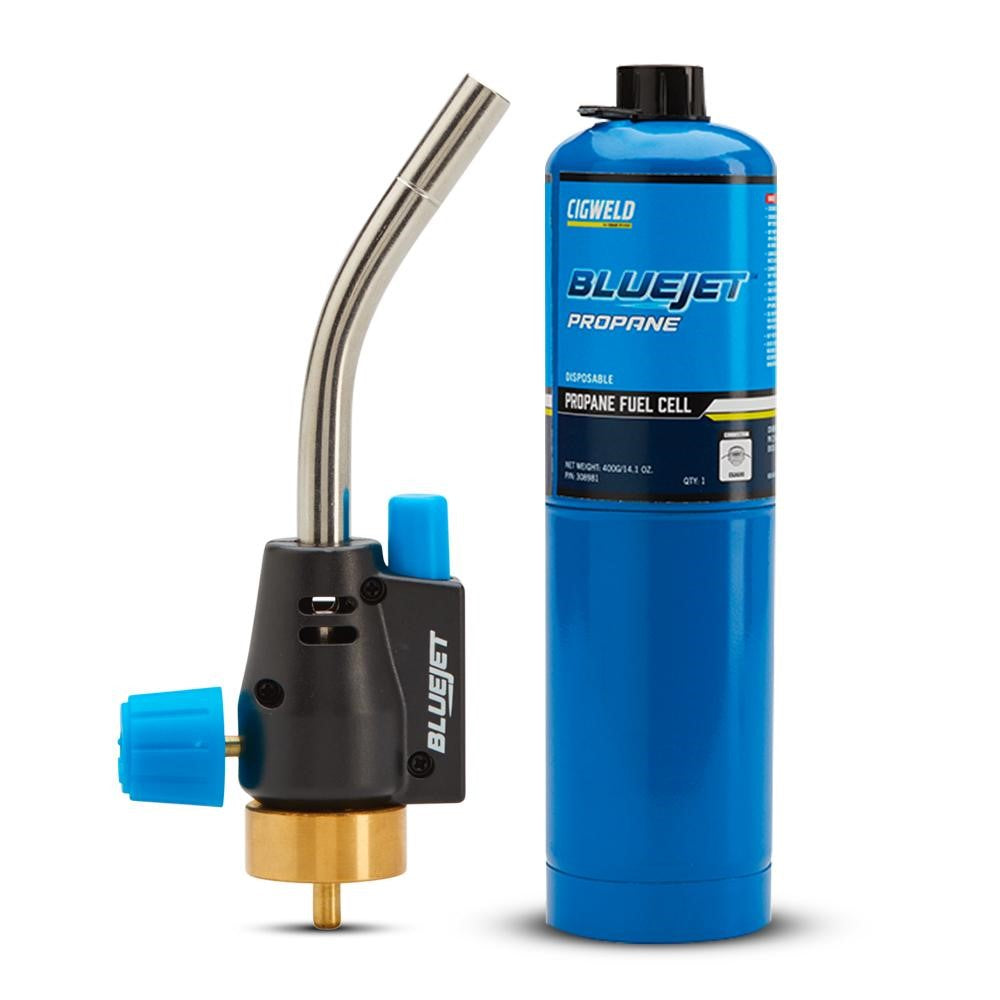Torch Combo Kit Triple-Point Flame Brazing Propane BlueJet Cigweld 497218 308402
