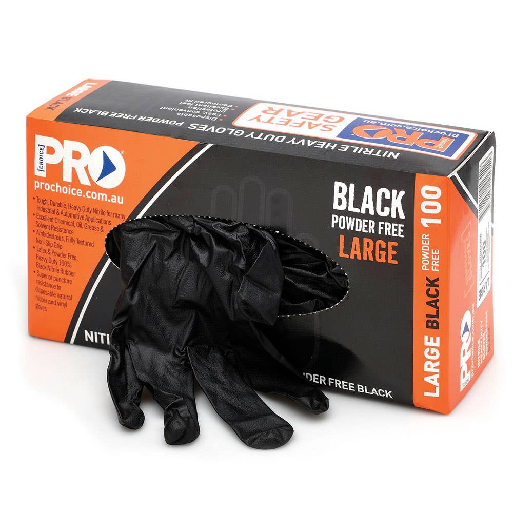 Disposable Gloves Examination Nitrile Powder-Free Heavy Duty 2XL Pk 100 139995 MDNPFHD2XL