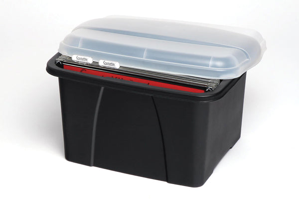 Crystalfile Porta Box Enviro Clear Lid Black Base 32L_140004200_8008410