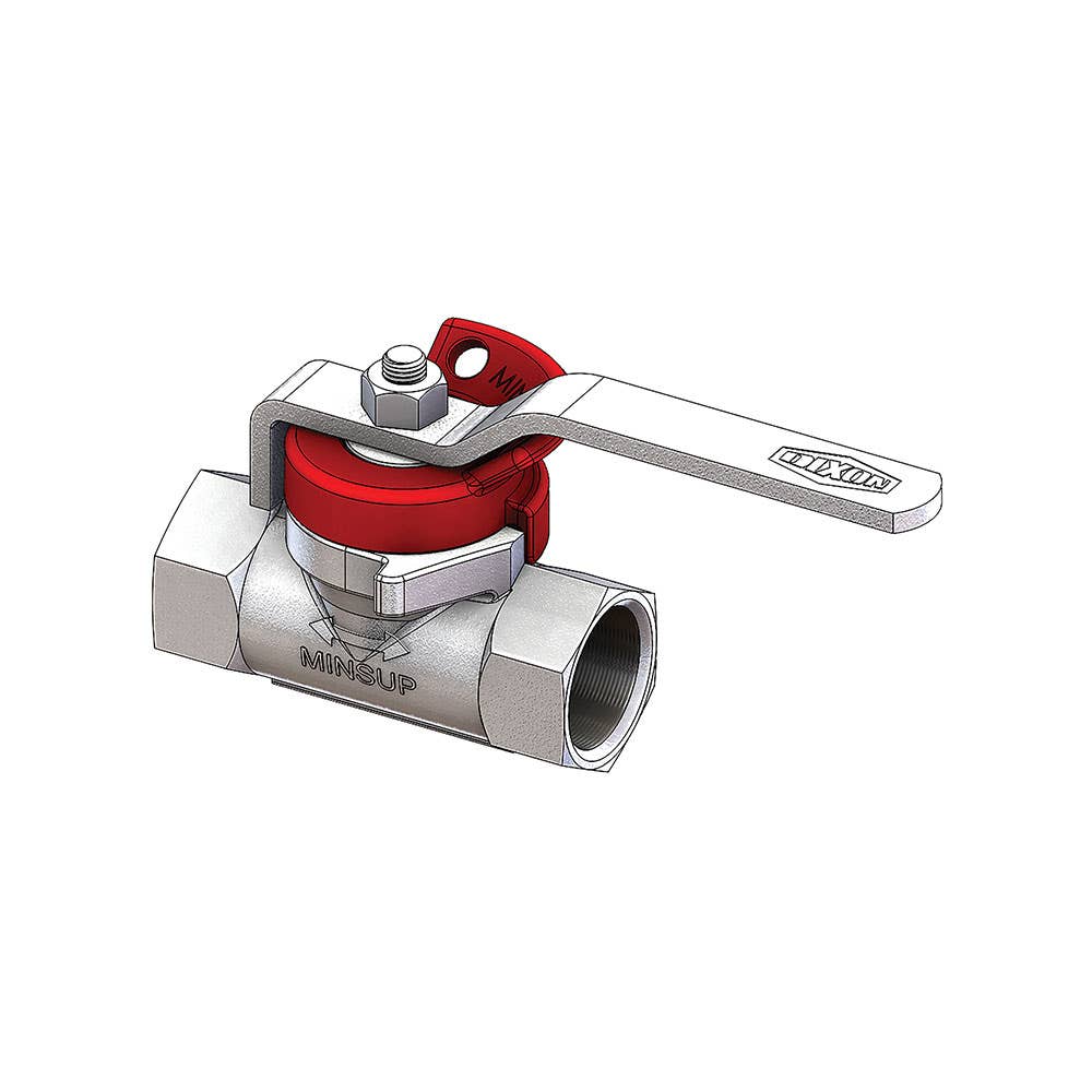 Ball Valve Iron 1 Piece Female Lockout 1 NPT 500psi Minsup 36000863 08/062/102/00LO