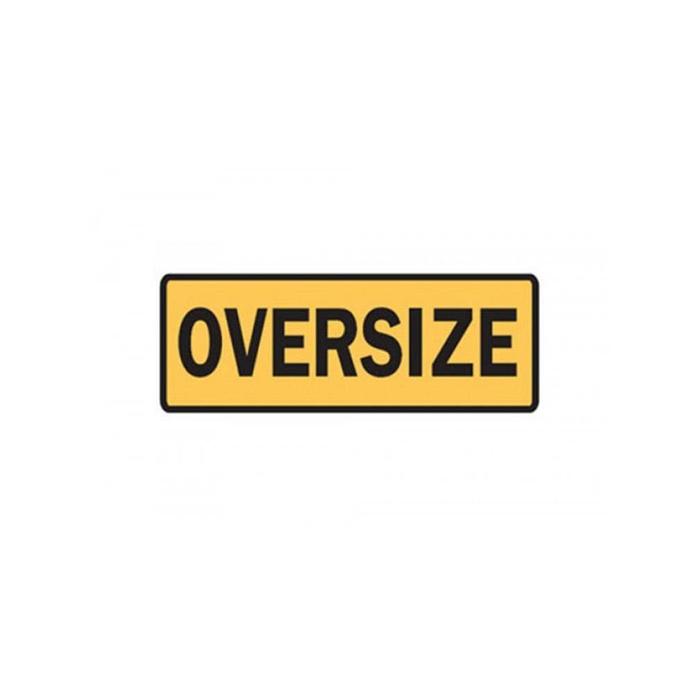 Safety Sign OVERSIZE 1,200 x 450mm Metal Yellow/Black SSVH55R 1440001 SSVH55R
