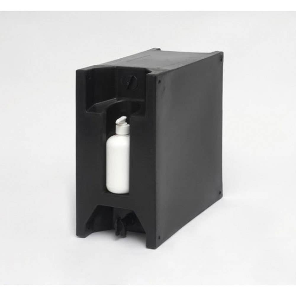 Tank Water Rectangle 23L Under Vehicle Tray Black With Dispenser 146005 23L