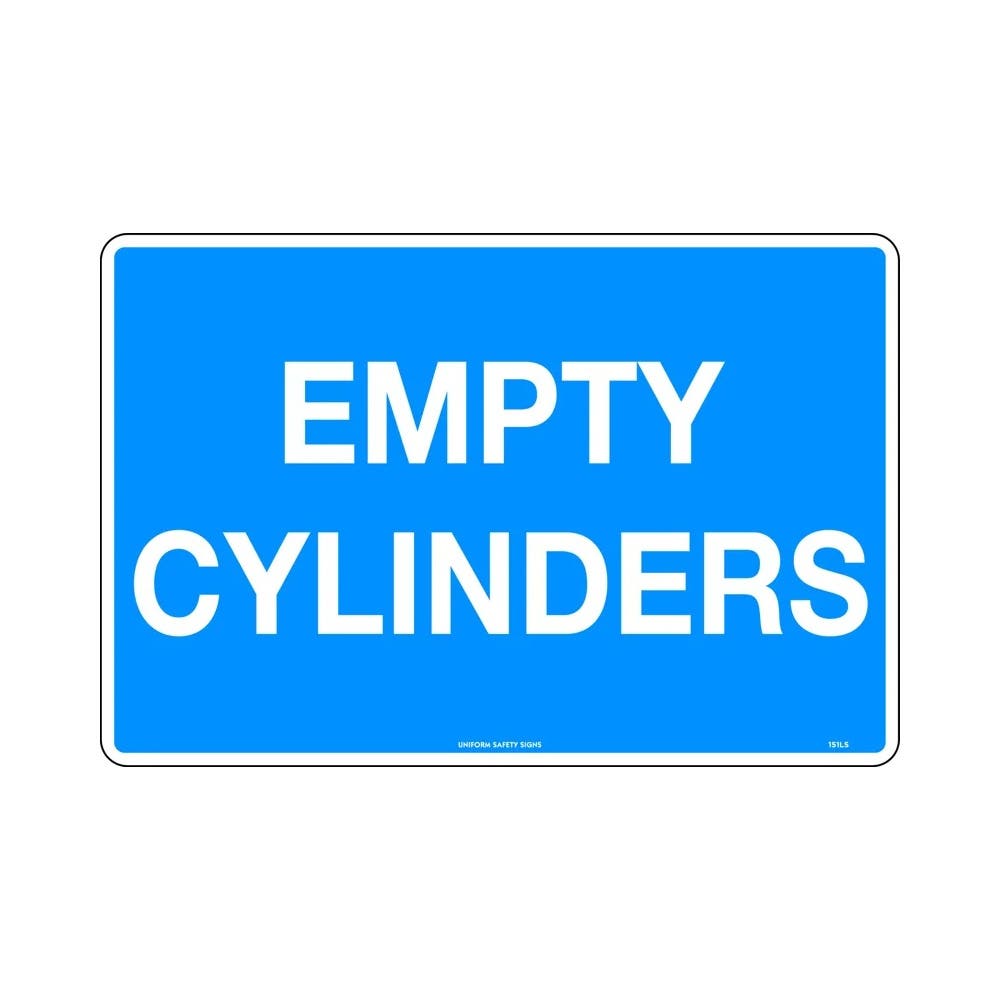 Sign EMPTY CYLINDERS 450 X 300mm Metal_296443_151LSM