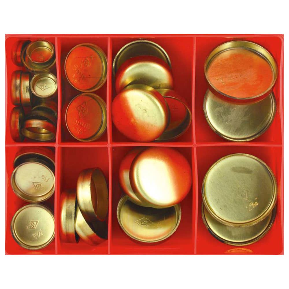Grab Kit Plug Expansion Cup Type Imp Brass 10 Sizes 35 Piece 1601003 CA42 NLA