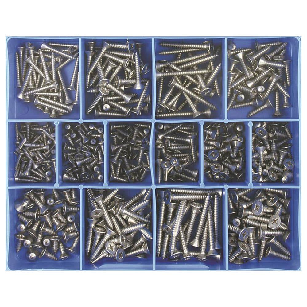 Grab Kit Screw Self Tapping Stainless Steel CSK 15 Sizes 4-10G 1613006 CA1820