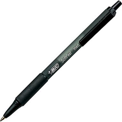 Bic Retractable Ballpoint Pen Softfeel Box 12 Black 16196503 04216