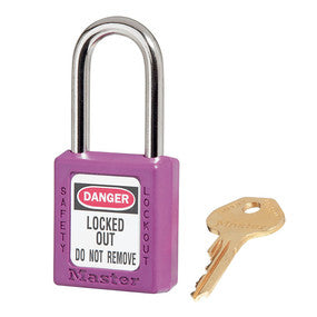 Padlock Lockout 0410 Zenex 38/44mm Purple KA Pk 6 289722 0410PRP-3XX1901