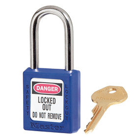 Padlock Lockout 0410 Zenex 38/44mm Blue KA Pk 6 91018398 0410BLUKA6