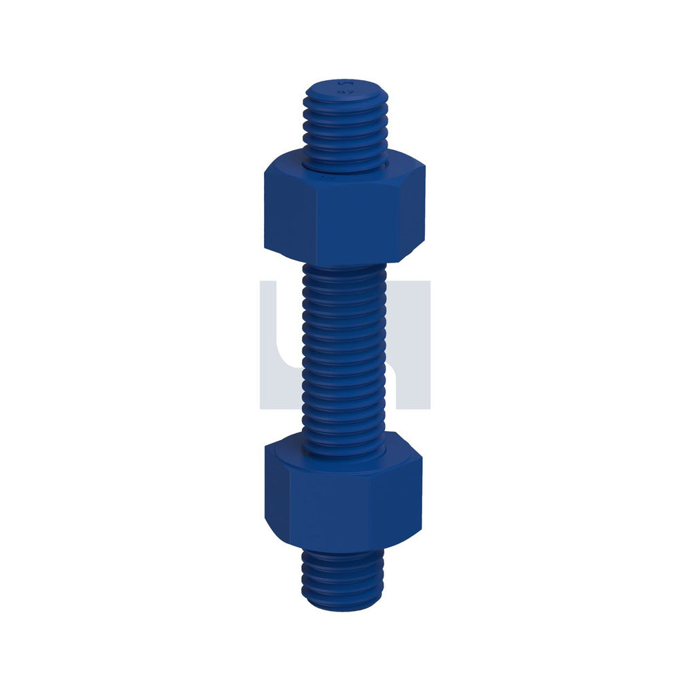 Unc Stud Bolt & Nut Kit Xylan Blue A193/A194 Gr B7+2H 1/2'' Unc 300 - Pk 1_40101801_KSPB7BC0500300