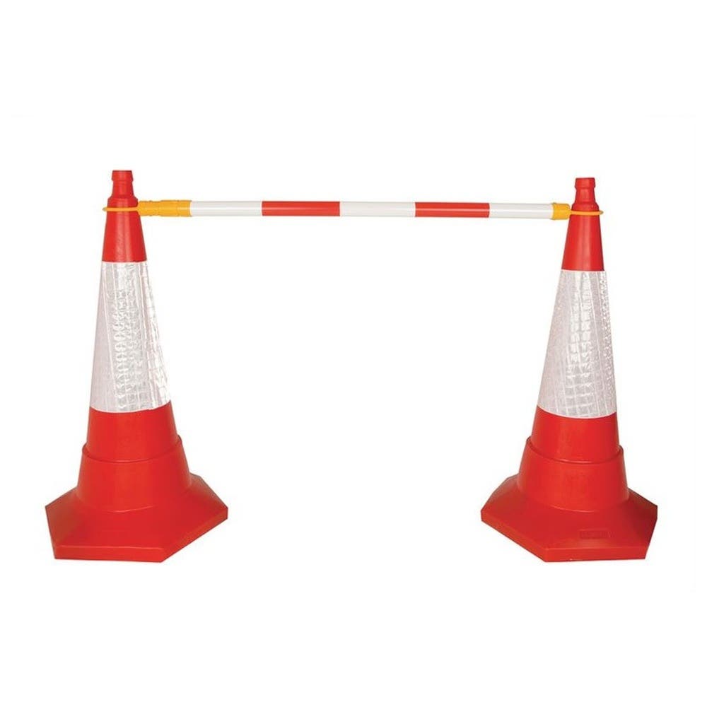 Barrier Bar Retractable Red/White 1100-1200mm 192444 860877