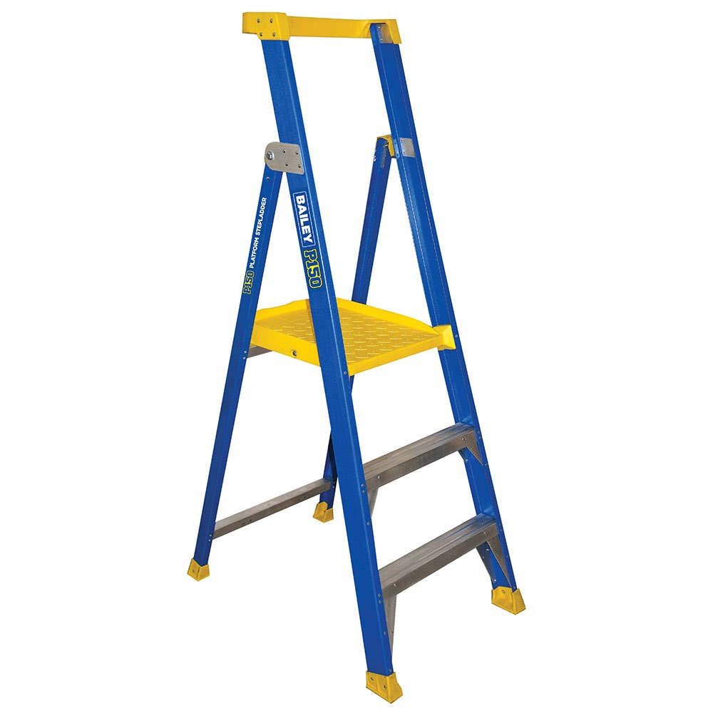 Fibreglass Platform Ladder 0.9m 150kg 193421 FS14070